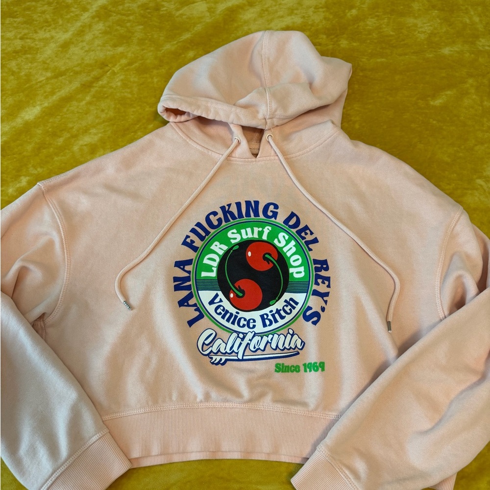 LDR Lana Del Rey Surf Shop Peach Hoodie